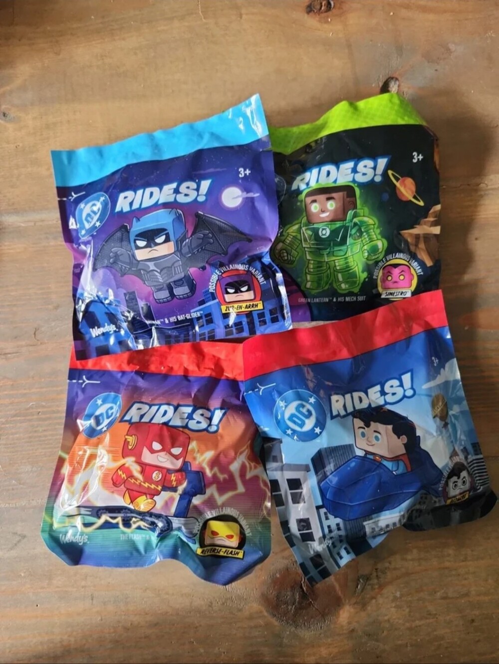 Sealed! DC Rides, Wendy's Kids Meal Toys